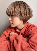 マッシュショート×ブラウンベージュ【藤沢】