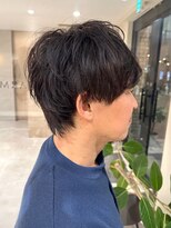 ミズチャーム(Ms.CHARM)&nbsp;マッシュ/メンズカット/清潔感/パーマ/ツーブロック/40代髪型