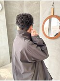 ベリーショート、ショートパーマ、刈り上げショート、黒髪