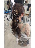 編みおろしヘア
