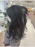 ホワイトグレージュミニウルフデジタルパーマ AS 5