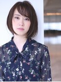 ■M.SLASH自由が丘・52-11■透け感プラチナアッシュミニボブ