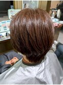 艶ショートボブ【寝屋川/髪質改善/白髪ぼかし】