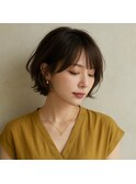 SOUPREX大人のブラウンボブスタイル