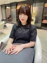 ★岡田有加★似合わせ★銀座★フワッとレイヤーミディ