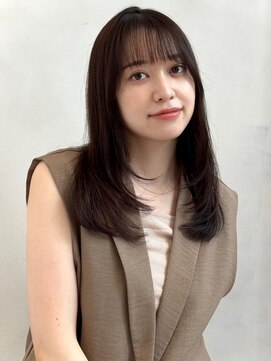 ザックラフィネ(ZACC raffine) ワンカール/レイヤーカット/セミロング/縮毛矯正/前髪カット