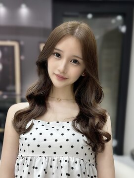 ラルム 新宿(LARME SHINJUKU) 大人ガーリー×ダークアッシュ[似合わせカット/ミディアム]