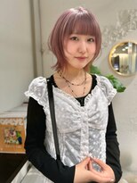 クリアーオブヘアー 栄南店(CLEAR of hair)&nbsp;レイヤーボブ×ペールピンク