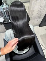 アンダーバーホワイト(_white) ハイライトブリーチ髪質改善トリートメントエクステ神戸三宮