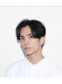 センターパート/前下がりショート/ツーブロック