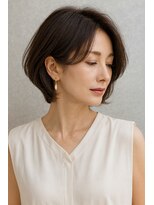 ソエル(Soell)&nbsp;元町 三宮 白髪ぼかし 脱白髪染め ショートヘア リタッチカラー