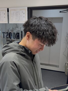 ルースト 京都駅前店(ROOST) 細かめツイスパ/MEN’S HAIR/刈り上げマッシュ/barber/京都駅