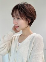 ロンドエニカ 大宮(Lond enika)&nbsp;大人ガーリー/ダークアッシュ/似合わせカット/レイヤーショート