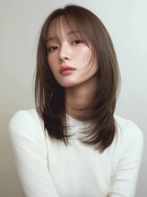 ローレンアンドパレード 並木坂店(Lauren&Parade)&nbsp;シースルーバング ワンホンレイヤー アッシュブラウン 髪質改善