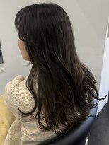 シベルバレー 横浜(sibell) ロングレイヤーカット顔周りレイヤーウルフハッシュカット韓国