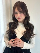 アンニュ(annuy) ココアブラウン アッシュ 髪質改善 顔周りカット 韓国ヘア