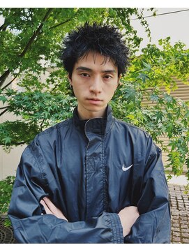 ヒュージ 表参道(huge) 刈り上げないニュアンスパーマ/メンズカット/アップバング