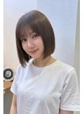 結べるレイヤーカット/グレージュブラウン/韓国巻き/顔周り