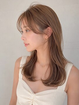 ノア 三宮店(NOA) 【NOA】くびれミディアムシースルーバング小顔見えレイヤー