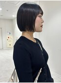 切りっぱなしボブ