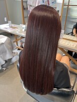 リノ 守山店(lino)&nbsp;深めカシスレッド×髪質改善トリートメント
