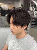 ブランコトレス 鏡島(BLANCO tres)&nbsp;リバースセンターパート/ニュアンスパーマ/ダウンバング/鏡島
