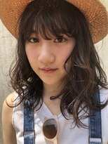 オシャレニュアンスパーマ小顔に見せるヘア