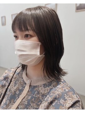 ラヴェストバイフレイスウェル(LOVEST by frace well) 長め外ハネボブウルフ/フェミニン/ ダークアッシュ/モード