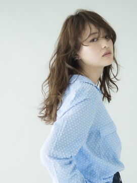 パール(PearL) 【PearL】ゆるふわロングパーマ×シルクベージュカラー