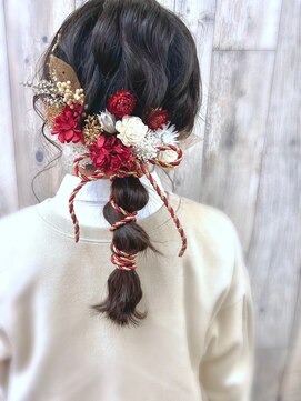 ヘアアンドメイクフォトスタジオ ルーファイブ(Roue five) 【池袋駅西口・ヘアセット】編みおろし