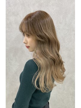 アンドリルム 梅田(&Lillme) インナーカラーミルクティー