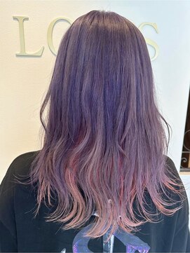 ラビスモア(Lovis moa) 切りっぱなしボブ/ピンクブラウン/エアリーロング/美髪のススメ