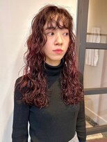 ヴヴ(Bub)&nbsp;red browne/ニュアンスパーマ　レッドブラウン　ピンクブラウン