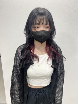 エクラヘア(ECLAT HAIR) ロングウルフ×マゼンダ