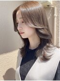 アッシュベージュ/ホワイトアッシュ/マロンベージュ