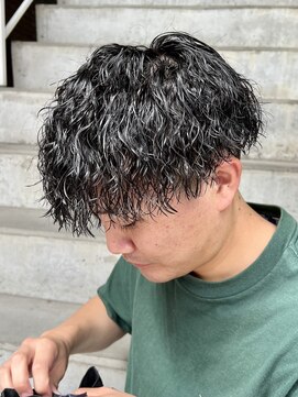 アグ ヘアー ピルム 鎌ヶ谷店(Agu hair pirum) ツイストスパイラルパーママッシュメンズパーマ波巻きパーマ