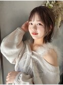 外ハネボブ くびれボブ インナーカラー ボブ ボブレイヤー