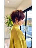 大人ショートボブ丸みショートカットマッシュショート