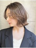 フェザーバング外ハネボブフェイスレイヤー 表参道 M0308