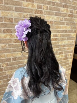 ジュビレ ハーフアップ