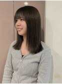 ぱつっと×深めolive beige