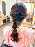 編みおろしアレンジ