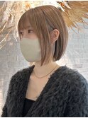 顎下ボブ/札幌ボブ/札幌ショート/札幌白髪活かし