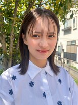 ロンド ボーイ 表参道(Lond BOY)&nbsp;くびれヘア/アプリコットオレンジ/ハイライトカラー/ミディアム