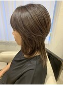 40代50代60代くびれウルフヘア艶カラー白髪ぼかしミディアム