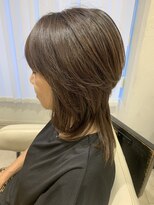 アッシュ 仙川店(Ash)&nbsp;40代50代60代くびれウルフヘア艶カラー白髪ぼかしミディアム