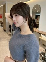 ジーナ 梅田(Zina) 髪質改善＊顔周りレイヤー暗めカラー＊美髪【Zina 梅田】
