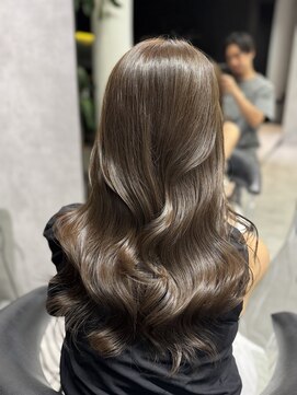 シティ(CITY) 大人女子の上品韓国レイヤー 夏のくびれコテ巻きパーマ ワンホン