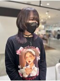 【yuuna】インナーカラー×紫×ウルフ