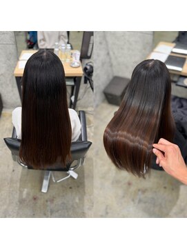 #髪質改善#縮毛矯正#美髪矯正#レイヤーカット#白髪ぼかし